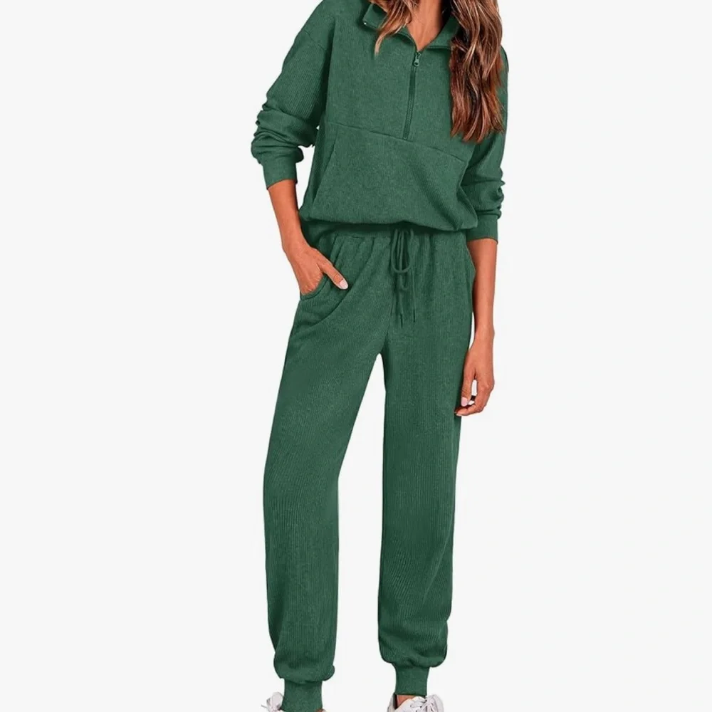 Prettygarden 2 piece ribbed  Women's set - Picture 5 of 6